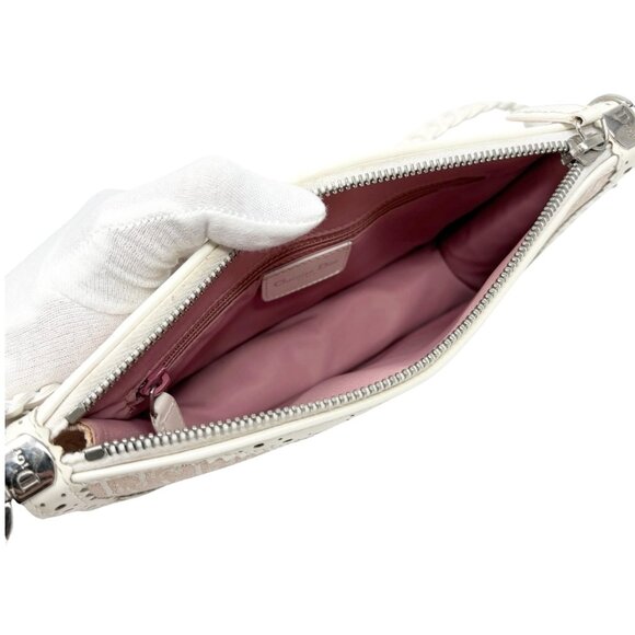 Christian Dior Vintage 2004 Trotter Monogram Logo Shoulder Bag Pink [106427] - Picture 10 of 13